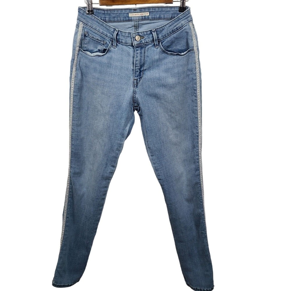 Levis Classic Mid Rise Skinny Lightwash Jeans 31